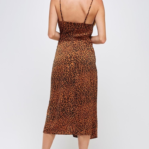 NWT! Re:named Leopard Slip Dress - Picture 3 of 4